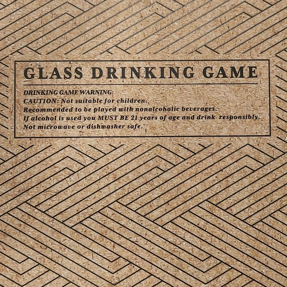 Crafted Imports. Tic Tac Toe Shot Glass Drinking Game. NEVER OPENED